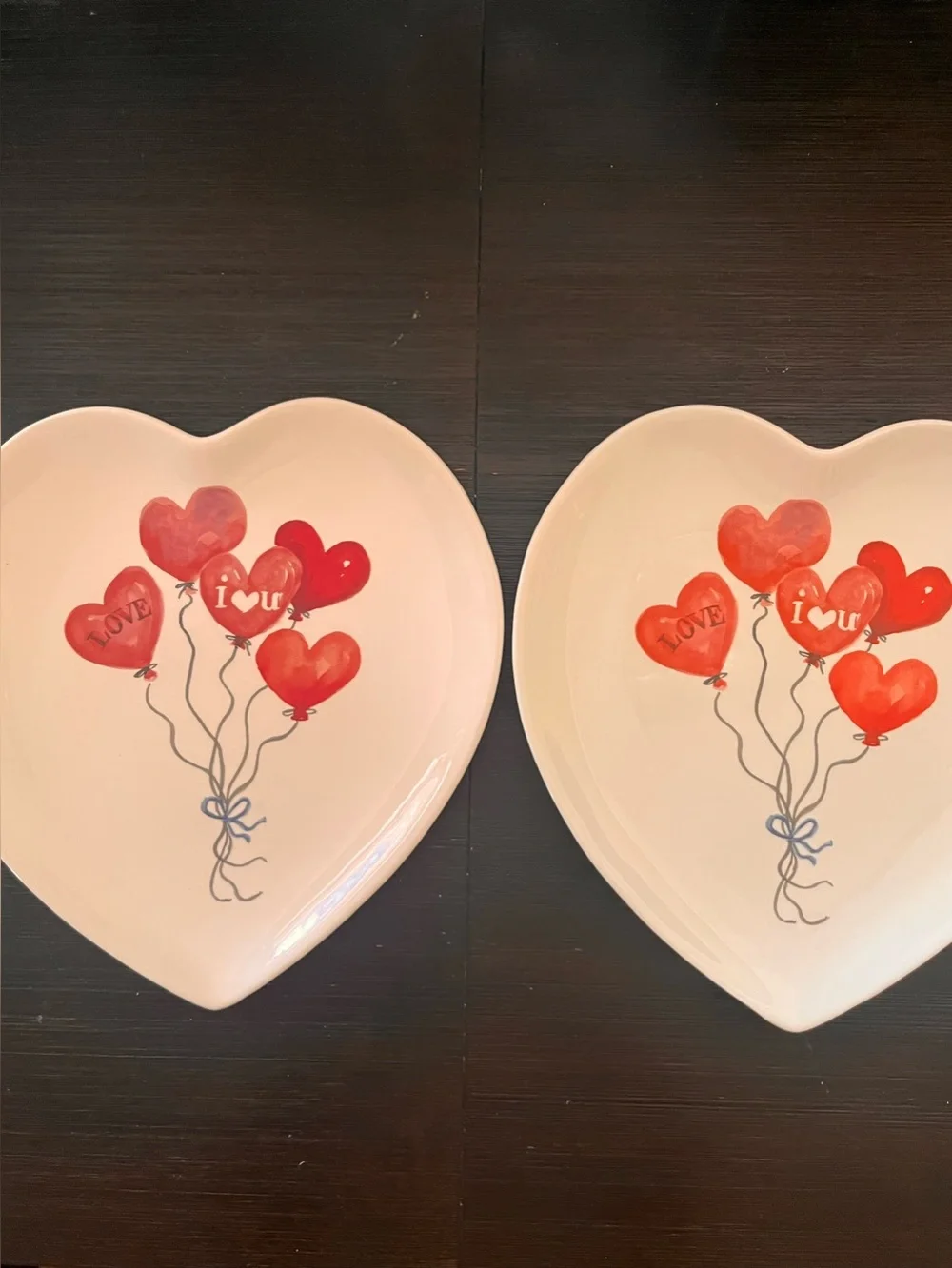 Maxcera 10 inch Love Balloon Heart Plates-2